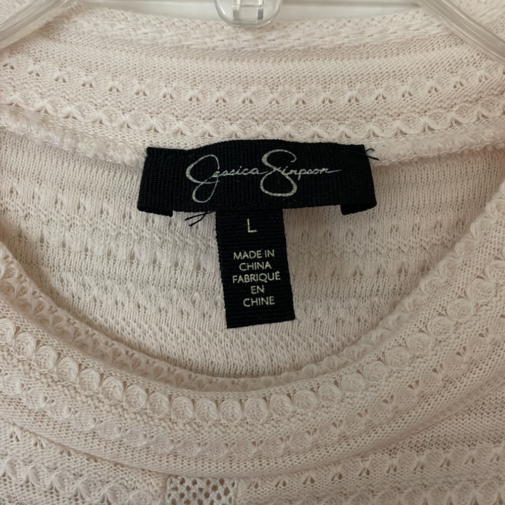 Ivory Ruffle Jessica Simpson Top - Picture 2 of 3